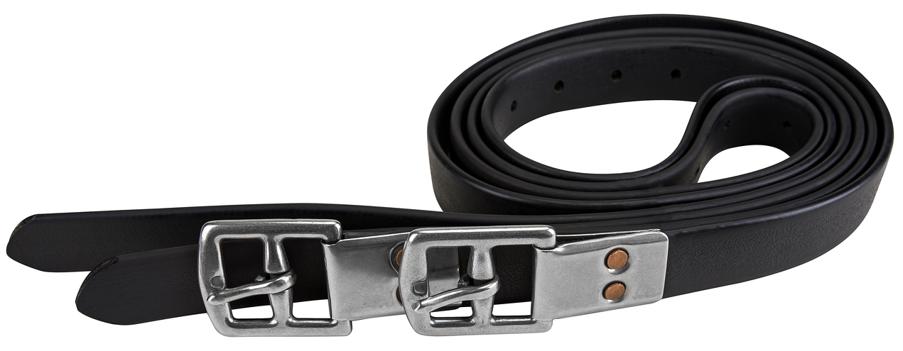 Henri de Rivel Vegan-X Stirrup Leathers - Black - 48