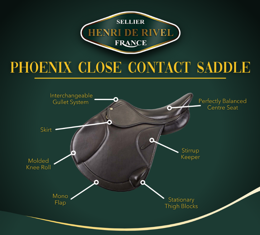 Henri de Rivel Regular Phoenix Close Contact Saddle - Color: Havana | Pack Of: 1 | Shape: Regular